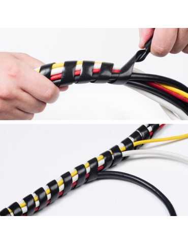 Espiral Cables Negro 2.5M 10-40MM Ø CTW2.5B [LOTE DE 6 Unidades] LUCECO