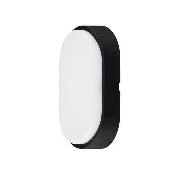 Aplique LED Ovalado NGO./BCO. 700LM 10W 4000K IP54 [LOTE DE 4 Unidades] LUCECO