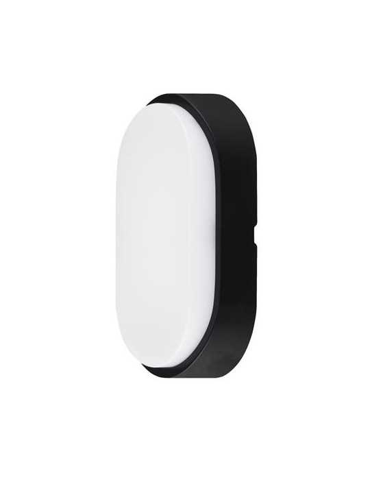 Aplique LED Ovalado NGO./BCO. 700LM 10W 4000K IP54 [LOTE DE 4 Unidades] LUCECO
