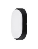 Aplique LED Ovalado NGO./BCO. 700LM 10W 4000K IP54 [LOTE DE 4 Unidades] LUCECO