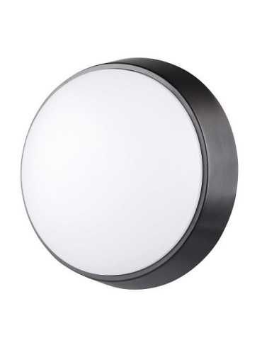 Aplique LED Redondo Negro/Blanco. 700LM 10W 4000K IP54 [LOTE DE 4 Unidades] LUCECO