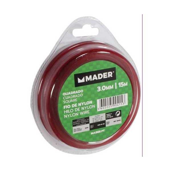 Hilo Nylon Cuadrado 3.0MM 15M 90415 [LOTE DE 8 Unidades] MADEIRA