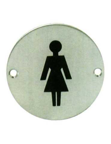 Placa Circular Baño Señoras 2023 [LOTE DE 6 Unidades] MAESTRO