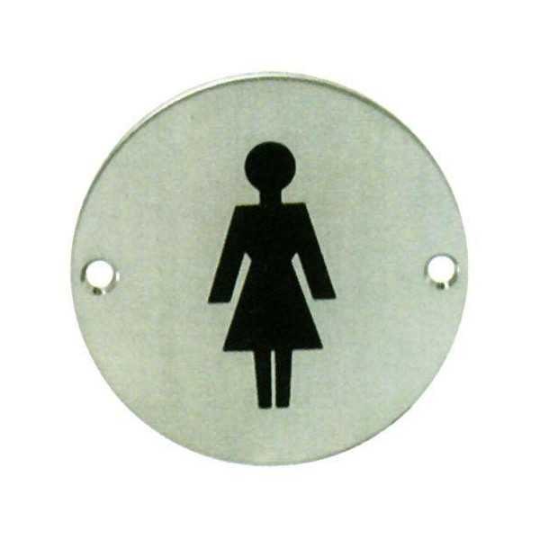 Placa Circular Baño Señoras 2023 [LOTE DE 6 Unidades] MAESTRO