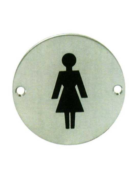 Placa Circular Baño Señoras 2023 [LOTE DE 6 Unidades] MAESTRO