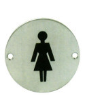 Placa Circular Baño Señoras 2023 [LOTE DE 6 Unidades] MAESTRO