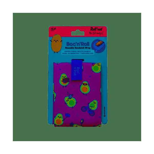 Porta Bocadillos Boc N Roll Wonderful Aguacate [LOTE DE 4 Unidades] MARCA DIFERENCIA