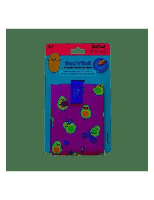 Porta Bocadillos Boc N Roll Wonderful Aguacate [LOTE DE 4 Unidades] MARCA DIFERENCIA