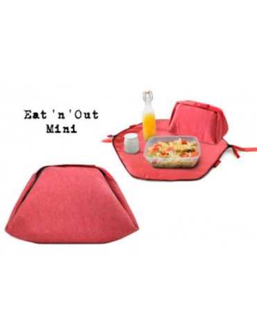Porta Tuppers + Mantel Mini Nature Rojo [LOTE DE 4 Unidades] MARCA DIFERENCIA