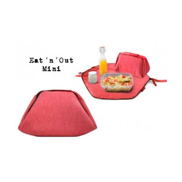 Porta Tuppers + Mantel Mini Nature Rojo [LOTE DE 4 Unidades] MARCA DIFERENCIA