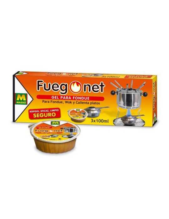 Gel para Fondues 3X100 ml 231112 [LOTE DE 6 Unidades] MASSO