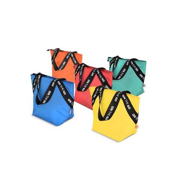 Bolsa Portalimentos con Asas Surtida 5 Colores [LOTE DE 4 Unidades] IRIS