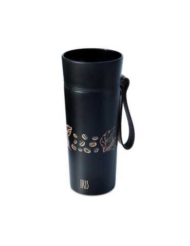 Mug Termo 360ML Negro Coffee 8361-IN [LOTE DE 2 Unidades] IRIS
