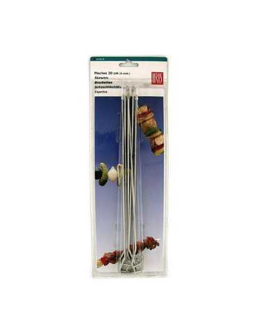 Pinchos 30 cm 6 Unidades Inoxidable 18/8 2126 [LOTE DE 6 Unidades] IRIS
