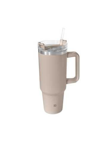 Taza Termo 1200 ml Vison con Pajita 8365-IV [LOTE DE 2 Unidades] IRIS