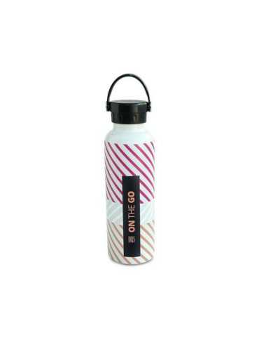 Botella Termo 750ML Fucsia Fluor Print On The Go [LOTE DE 2 Unidades] IRIS