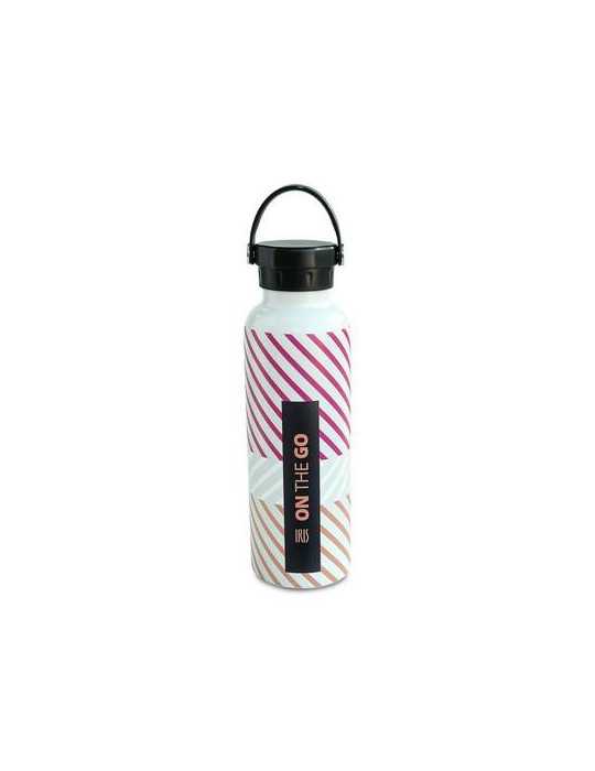 Botella Termo 750ML Fucsia Fluor Print On The Go [LOTE DE 2 Unidades] IRIS