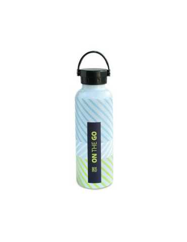 Botella Termo 750ML Turquesa Fluor Print On The Go [LOTE DE 2 Unidades] IRIS