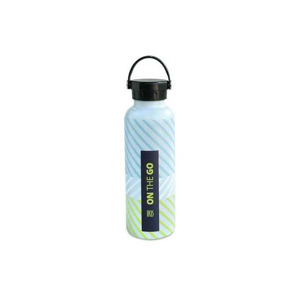 Botella Termo 750ML Turquesa Fluor Print On The Go [LOTE DE 2 Unidades] IRIS