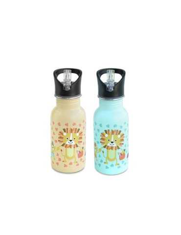 Botella Inoxidable 400ML Snack Rico Funny Jungle Surtido [LOTE DE 4 Unidades] IRIS