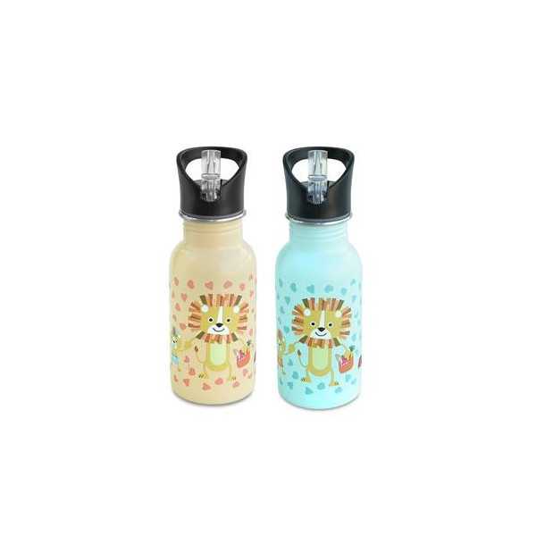 Botella Inoxidable 400ML Snack Rico Funny Jungle Surtido [LOTE DE 4 Unidades] IRIS