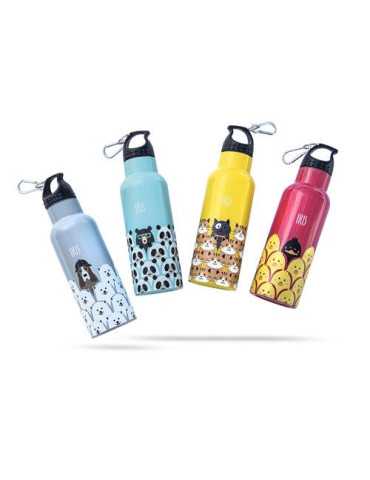 Botella Termo 500 ml Surtido Friends 4 Diseños [LOTE DE 2 Unidades] IRIS