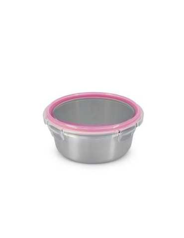 Contenedor Redondo Acero Inoxidable 520ML [LOTE DE 4 Unidades] IRIS