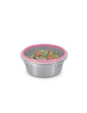 Contenedor Redondo Acero Inoxidable 1000ML [LOTE DE 4 Unidades] IRIS