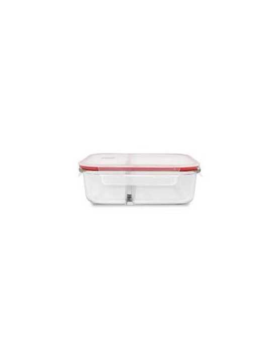 Contenedor Rectangular Vidrio Dividido 1360 ml [LOTE DE 2 Unidades] IRIS