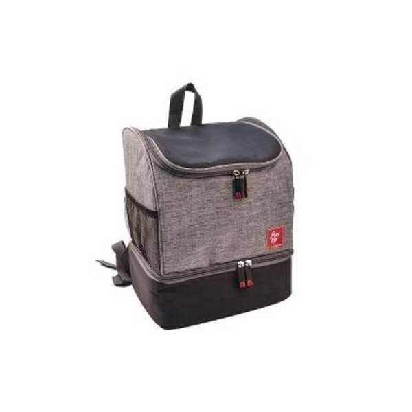 Bolsa Nevera Mochila 15 L 2 en 1 Gris Jaspeada [LOTE DE 2 Unidades] IRIS