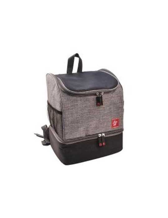 Bolsa Nevera Mochila 15 L 2 en 1 Gris Jaspeada [LOTE DE 2 Unidades] IRIS