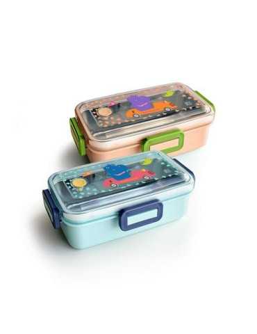 Lunchbox Snack Rico 530ML Funny Jungle 8006-IS [LOTE DE 4 Unidades] IRIS