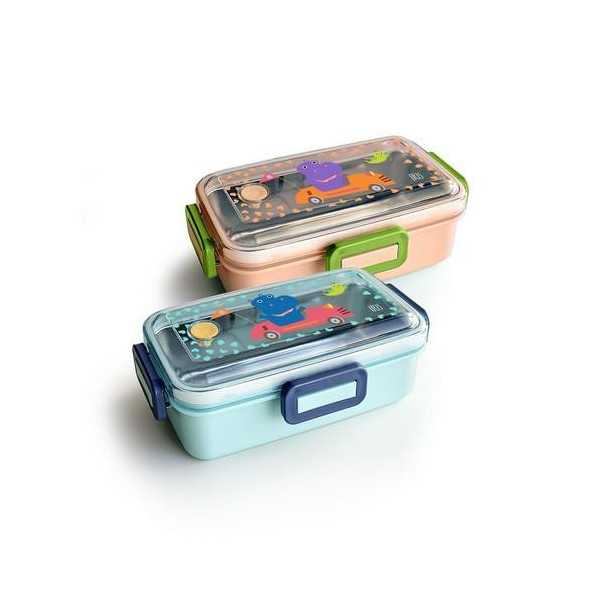 Lunchbox Snack Rico 530ML Funny Jungle 8006-IS [LOTE DE 4 Unidades] IRIS
