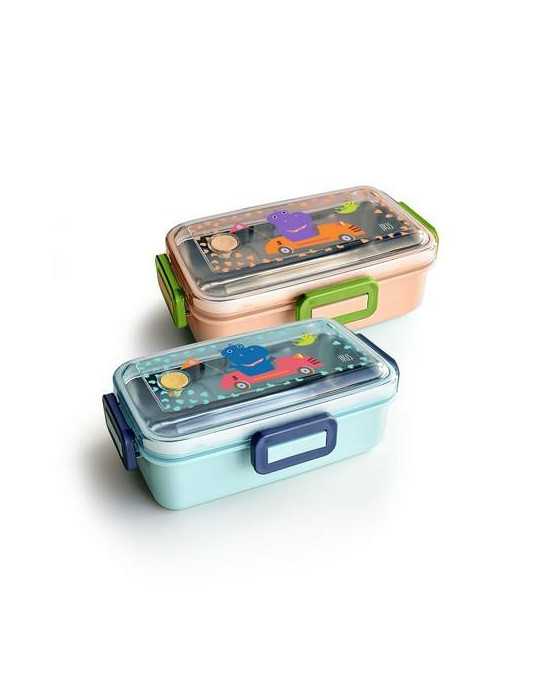 Lunchbox Snack Rico 530ML Funny Jungle 8006-IS [LOTE DE 4 Unidades] IRIS