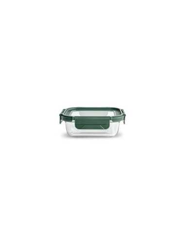 Contenedor Vidrio Rectangular 370ML con Tapa 8580-V [LOTE DE 6 Unidades] IRIS