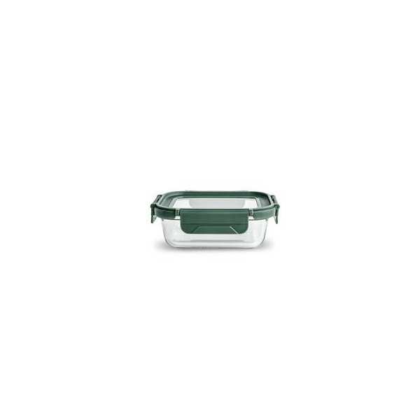 Contenedor Vidrio Rectangular 370ML con Tapa 8580-V [LOTE DE 6 Unidades] IRIS