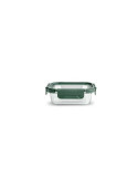 Contenedor Vidrio Rectangular 370ML con Tapa 8580-V [LOTE DE 6 Unidades] IRIS