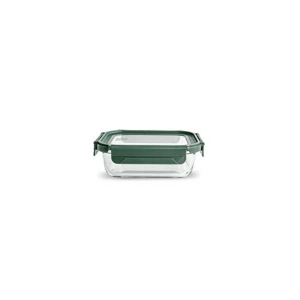 Contenedor Vidrio Rectangular 640ML con Tapa 8581-V [LOTE DE 6 Unidades] IRIS