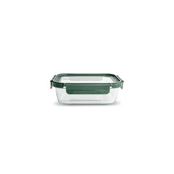 Contenedor Vidrio Rectangular 1040ML con Tapa 8582-V [LOTE DE 4 Unidades] IRIS