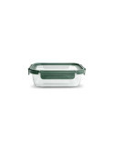 Contenedor Vidrio Rectangular 1040ML con Tapa 8582-V [LOTE DE 4 Unidades] IRIS