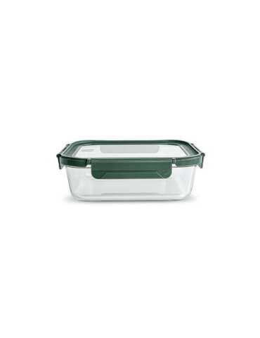Contenedor Vidrio Rectangular 1520ML con Tapa 8583-V [LOTE DE 4 Unidades] IRIS