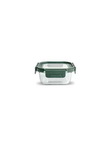 Contenedor Vidrio Cuadrado 520ML con Tapa 8585-V [LOTE DE 6 Unidades] IRIS