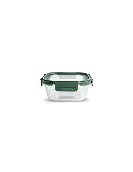 Contenedor Vidrio Cuadrado 800ML con Tapa 8586-V [LOTE DE 4 Unidades] IRIS