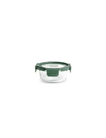 Contenedor Vidrio Redondo 400ML con Tapa 8587-V [LOTE DE 6 Unidades] IRIS