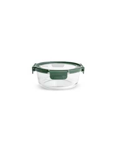 Contenedor Vidrio Redondo 950ML con Tapa 8589-V [LOTE DE 4 Unidades] IRIS