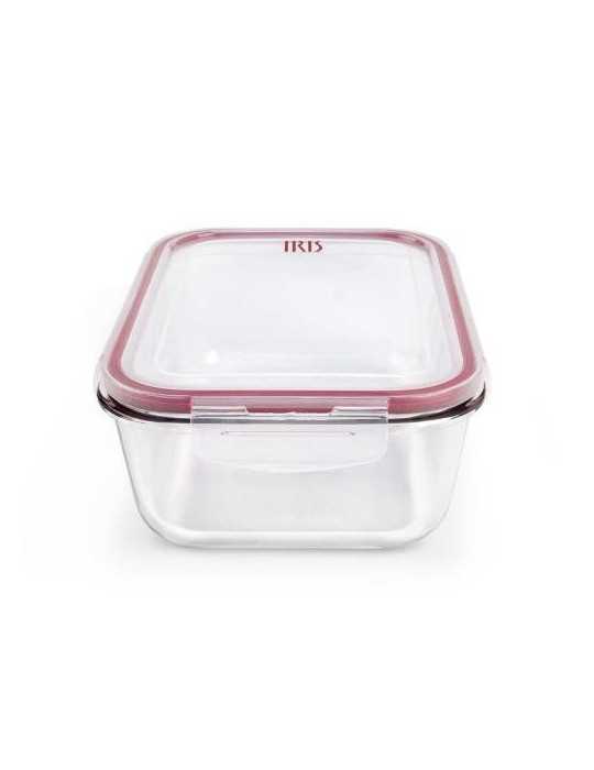 Contenedor Rect. vidrio 330 ml 8600-V [LOTE DE 6 Unidades] IRIS