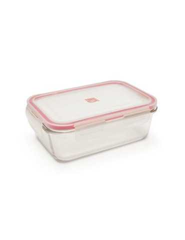Contenedor Rect. vidrio 840 ml 8602-V [LOTE DE 4 Unidades] IRIS