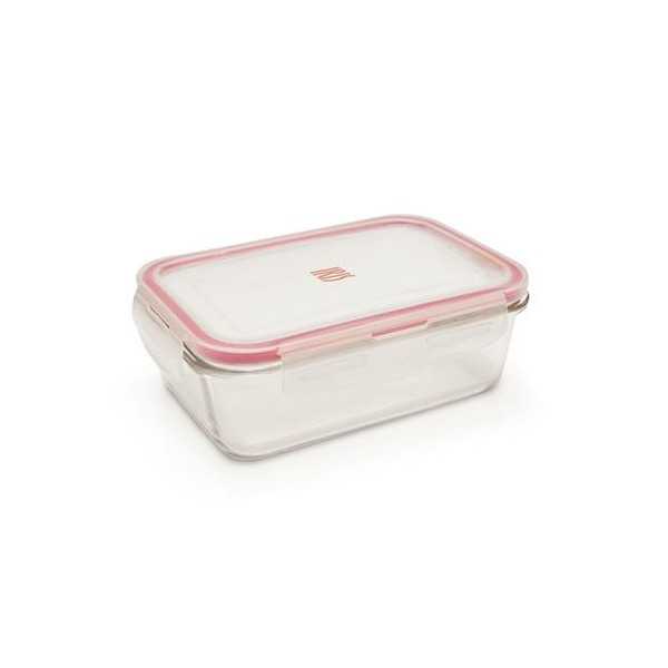 Contenedor Rect. vidrio 840 ml 8602-V [LOTE DE 4 Unidades] IRIS