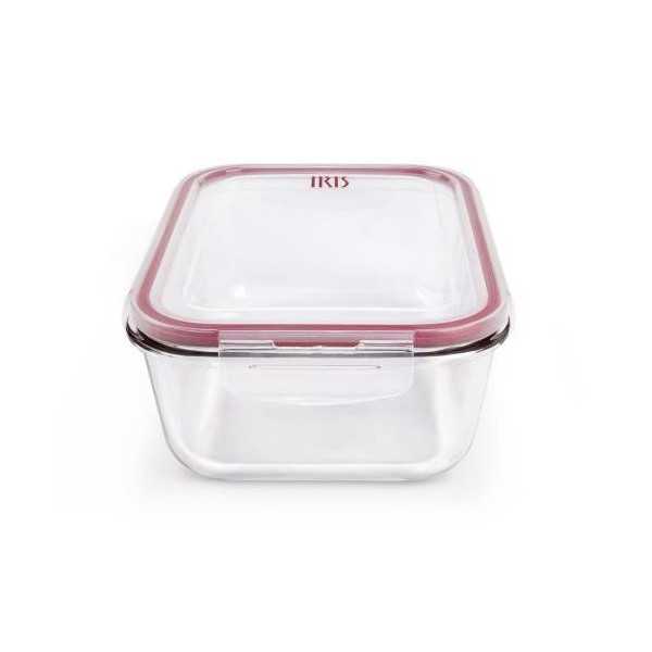 Contenedor Rect. vidrio 1860 ml 8603-V [LOTE DE 2 Unidades] IRIS
