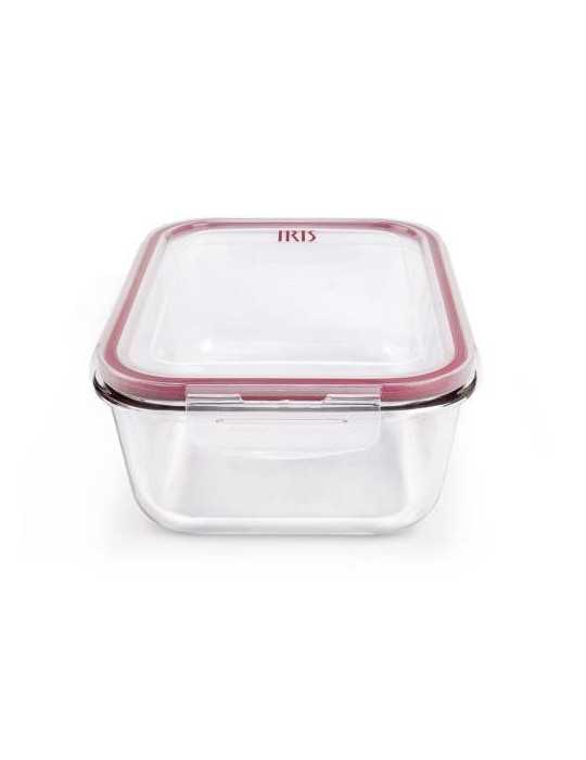 Contenedor Rect. vidrio 1860 ml 8603-V [LOTE DE 2 Unidades] IRIS